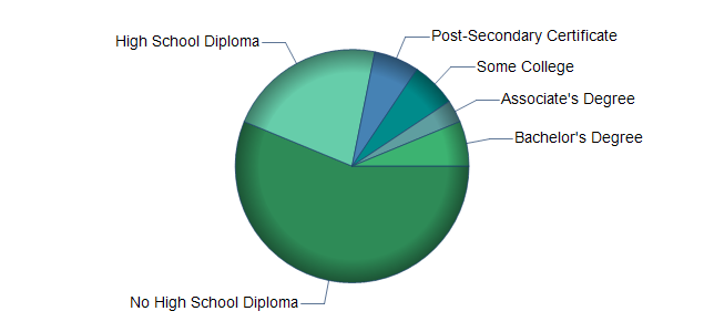 chart of education to reach occupation