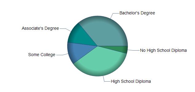 chart of education to reach occupation