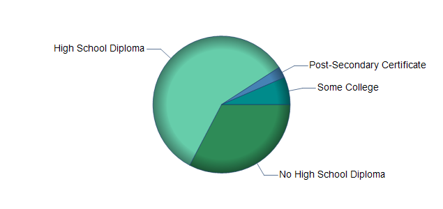 chart of education to reach occupation