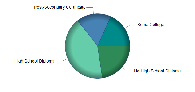 chart of education to reach occupation