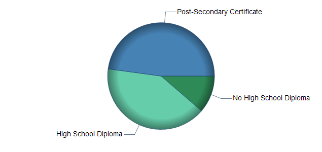 chart of education to reach occupation