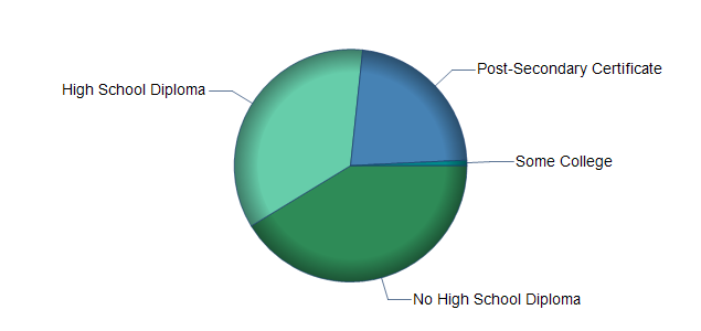 chart of education to reach occupation