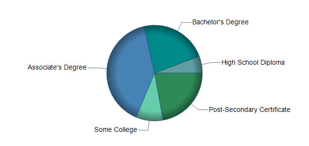 chart of education to reach occupation