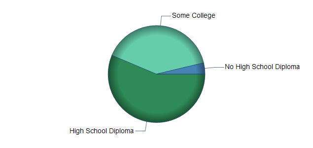 chart of education to reach occupation