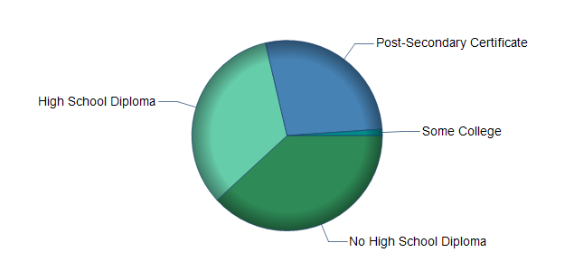 chart of education to reach occupation