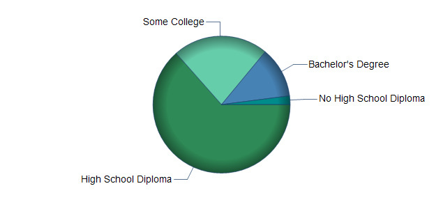 chart of education to reach occupation