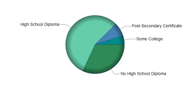 chart of education to reach occupation