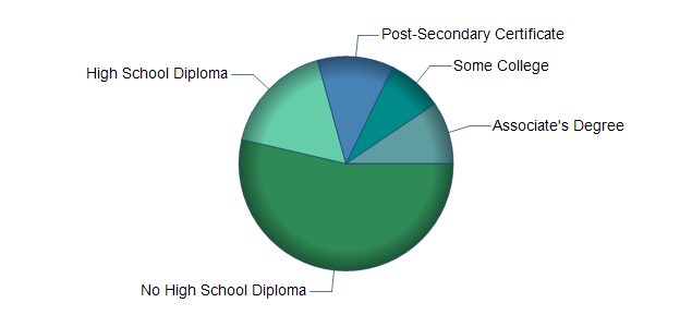 chart of education to reach occupation