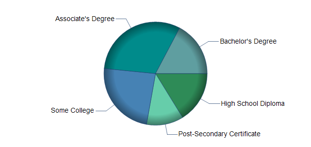 chart of education to reach occupation