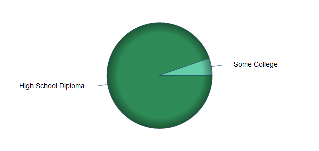 chart of education to reach occupation