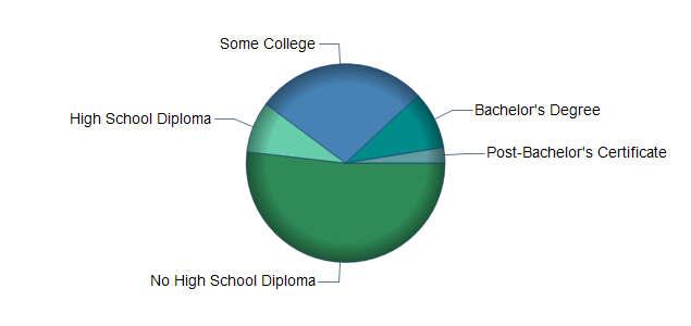 chart of education to reach occupation