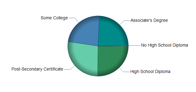 chart of education to reach occupation