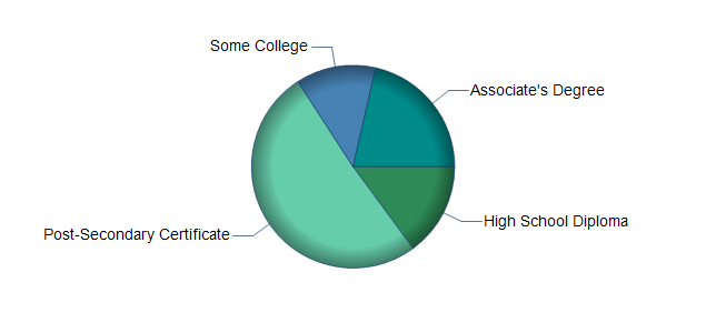 chart of education to reach occupation