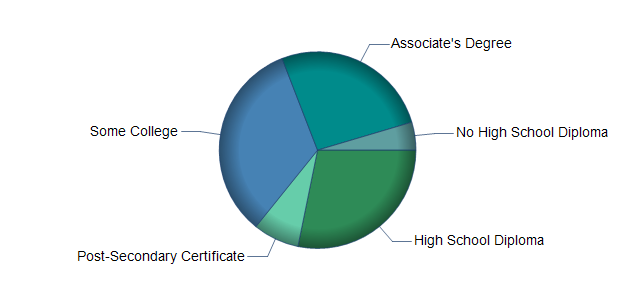 chart of education to reach occupation