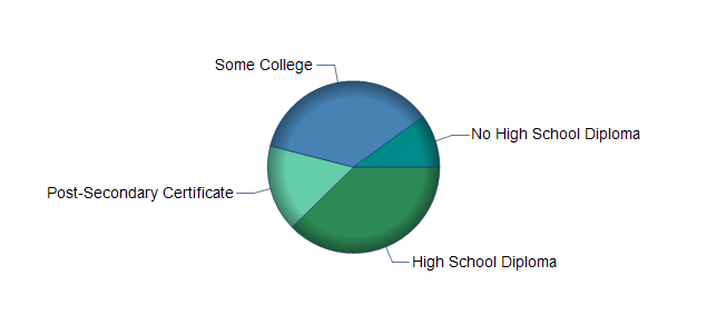 chart of education to reach occupation