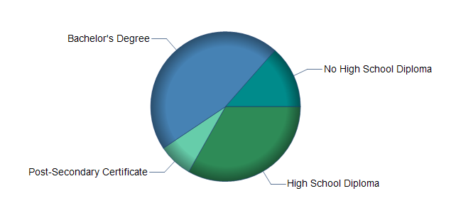 chart of education to reach occupation