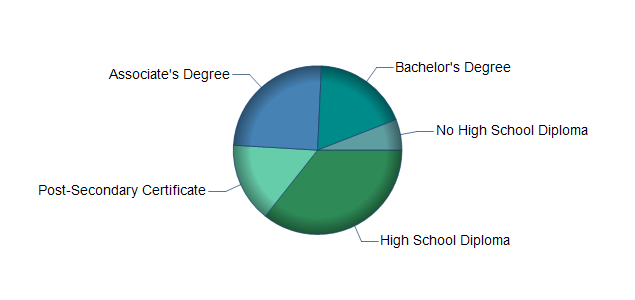 chart of education to reach occupation