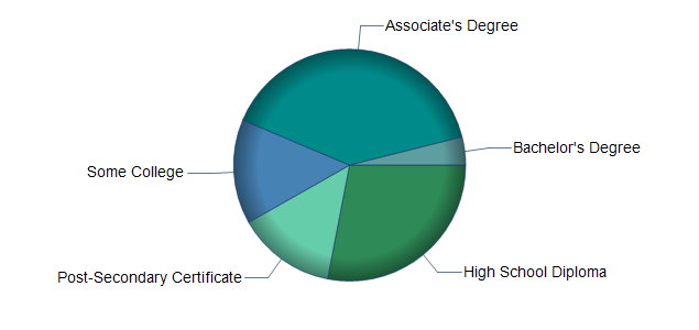 chart of education to reach occupation