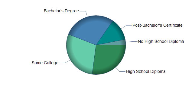 chart of education to reach occupation