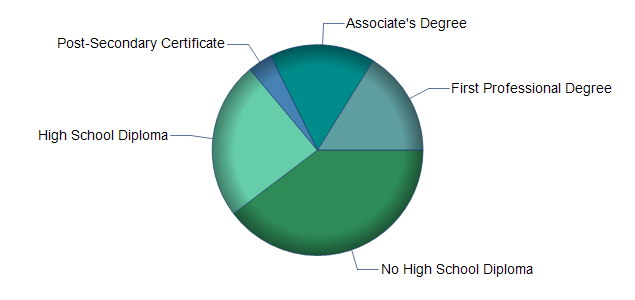 chart of education to reach occupation