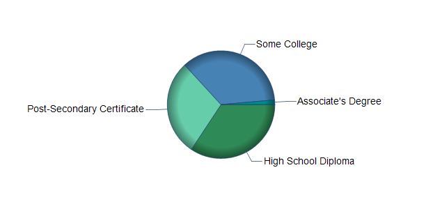 chart of education to reach occupation