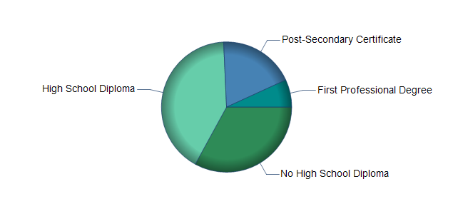 chart of education to reach occupation