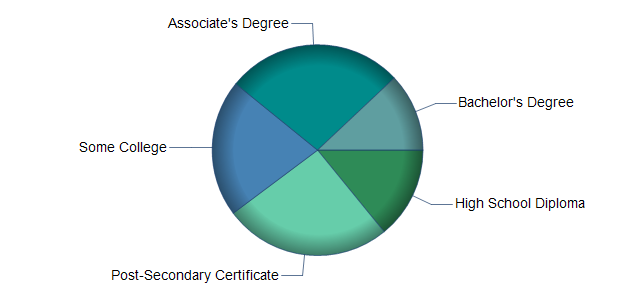 chart of education to reach occupation