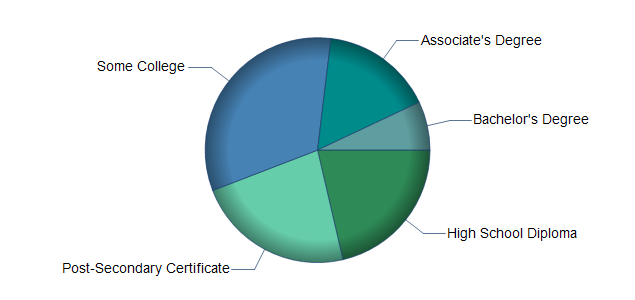 chart of education to reach occupation