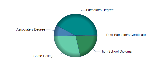 chart of education to reach occupation