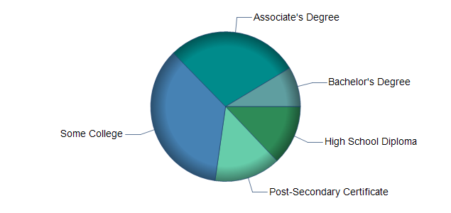 chart of education to reach occupation