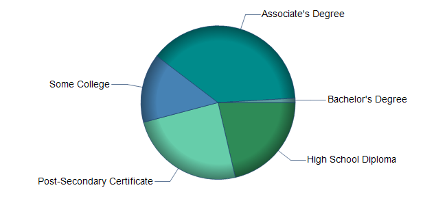 chart of education to reach occupation