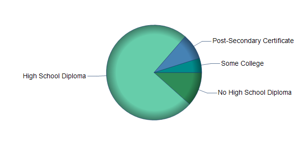 chart of education to reach occupation