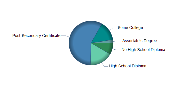 chart of education to reach occupation