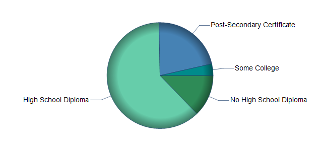 chart of education to reach occupation