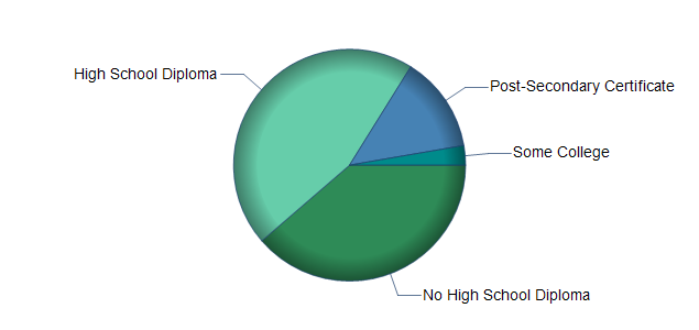 chart of education to reach occupation