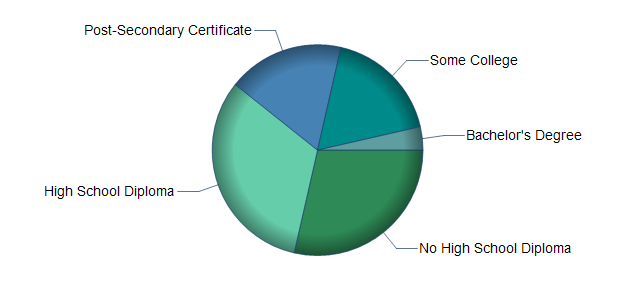 chart of education to reach occupation