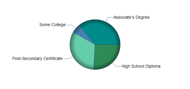 chart of education to reach occupation