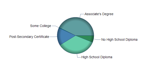 chart of education to reach occupation