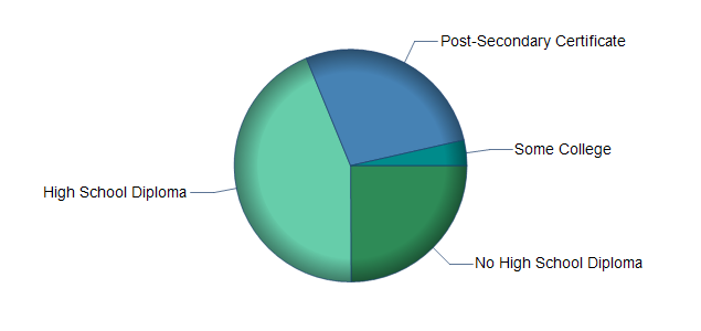 chart of education to reach occupation