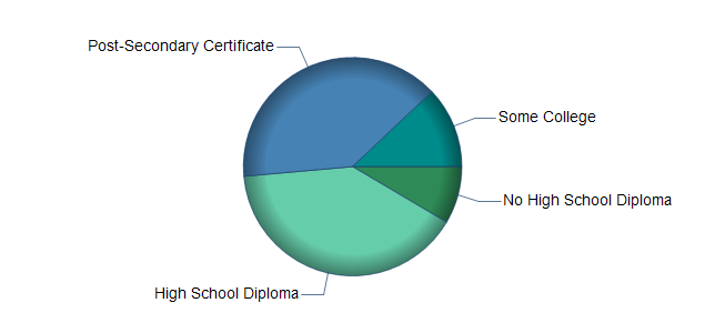 chart of education to reach occupation