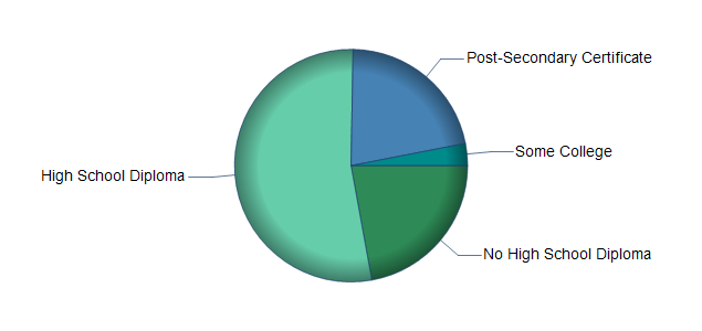 chart of education to reach occupation